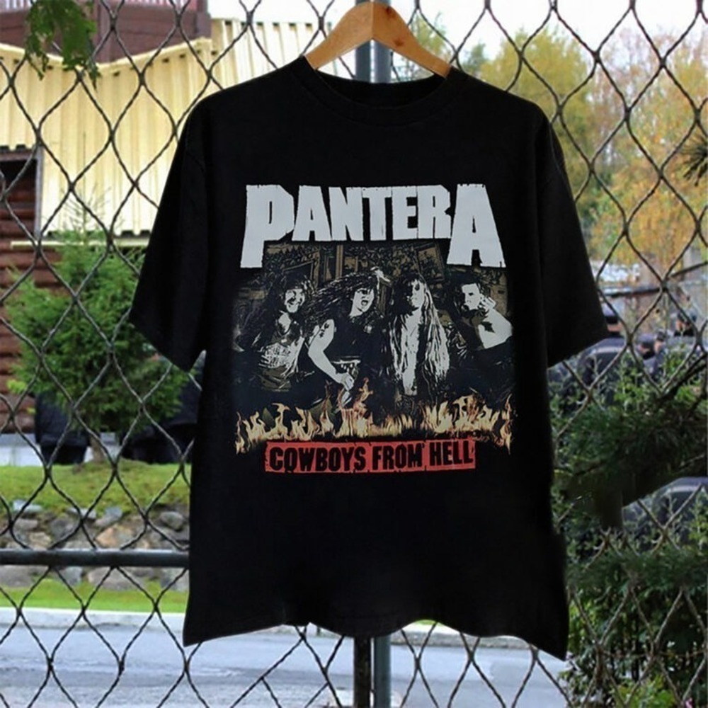 Pantera Cowboys From Hell Tshirt Pantera Tour Shirt